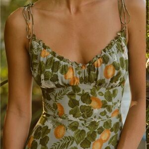 Reformation Embry Midi Dress - Orange Grove